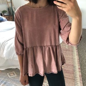 Roolee Little Italy Peplum Top